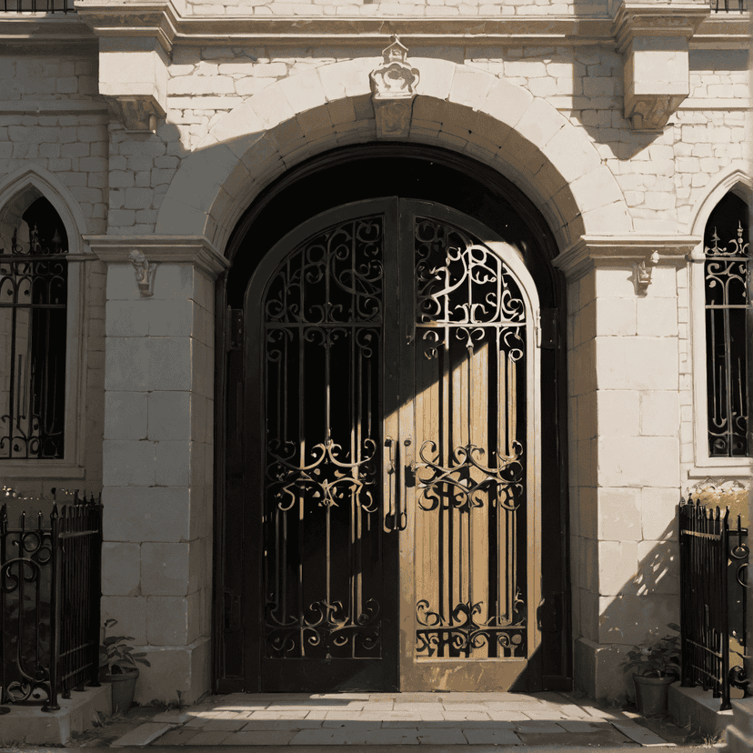 Fantasy adventure landscape